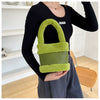 Lamb hair splicing portable water bucket fur bag
