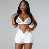 Sexy PU Leather Tight Low Waist Shorts