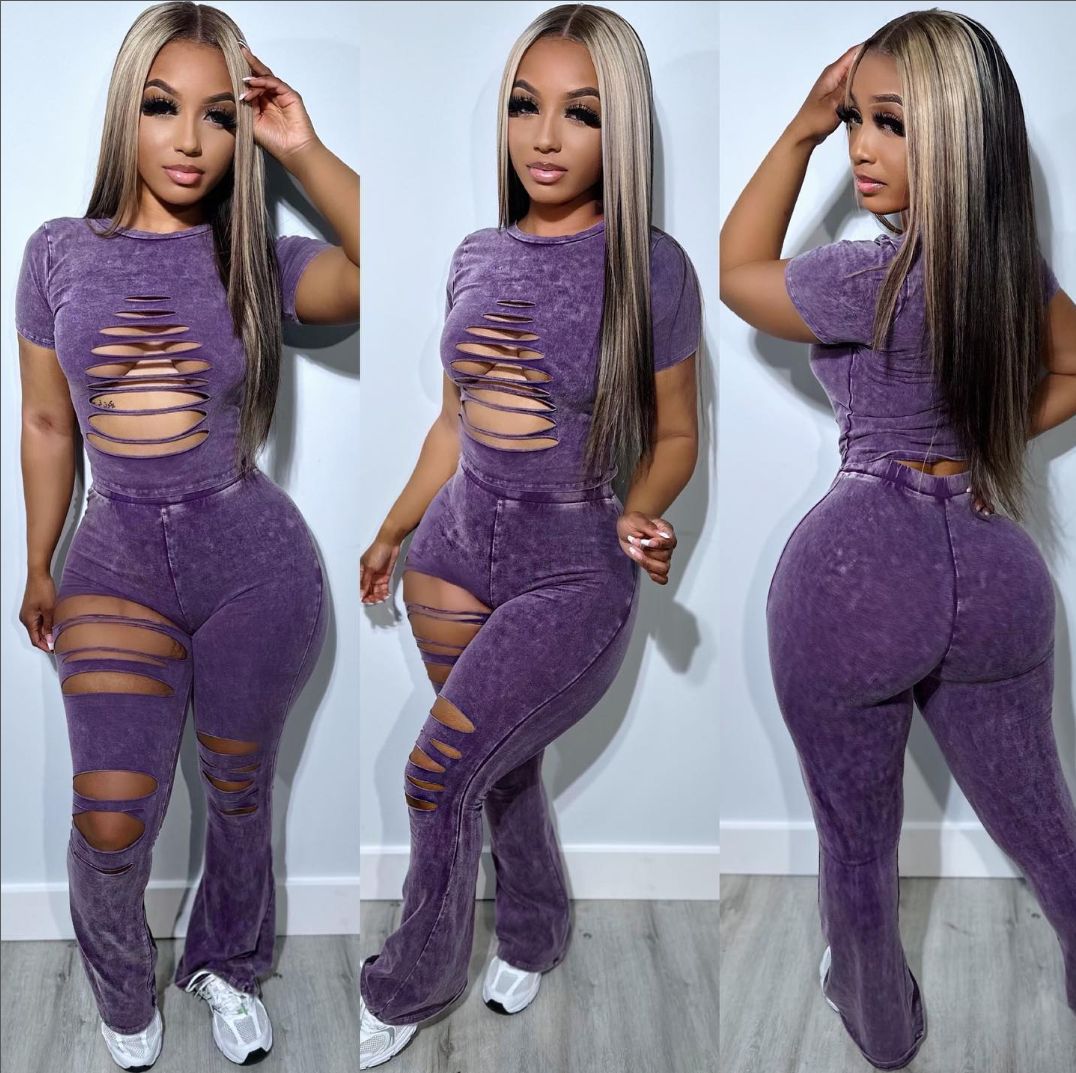 Hollow Out Sexy Tight Two-piece Set