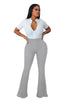 Brushed women's micro-flared pants