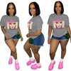 Barbie Printed Straight Pullover T-shirt
