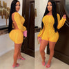 Sexy Ripped Long Sleeves Backless Jumpsuit