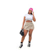 Zipper Pocket Skirt Shorts