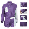 Waffle Cardigan Button Pants Pocket 2PCS Set