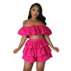 Ruffled off-the-shoulder  2pc Ser