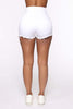 High Waist Elastic Ripped Jeans