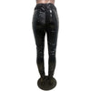 Crimp Slit Fleece-Lined PU Leather Pile Pants