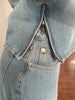 Off-the-Shoulder Vintage Denim Skirt Suit Two-Piece Set