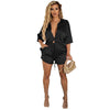 Shirt Short Sleeve Shorts Loose Casual 2PC set