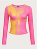 3D Printed Slim-Fit round Neck Top