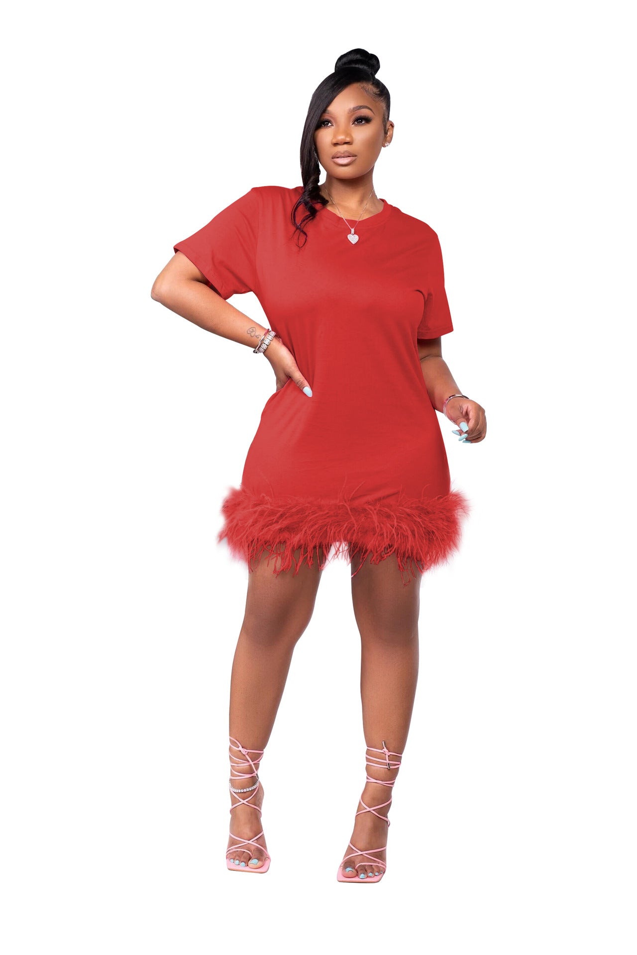 Cute Feather Dress