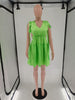 Candy-colored Lace-up Dress