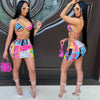 Pattern Printed Swimsuit Set