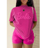 T-shirt Shorts Set Sports Suit Two Piece