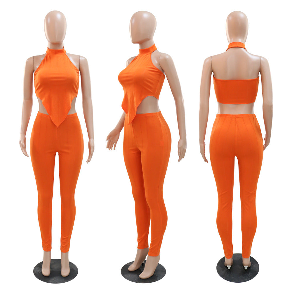 Slim Fit Trousers Casual 2pc Set