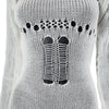 Woolen Oversleeve Halter Lace-up Hollow Jumpsuit Pile Pants