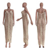 Strap Style Knitted Sleeveless Hollow Out V-neck Dress