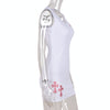 Cross Panel Embroidered Dress