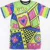 Loose Sequin Printed Dress