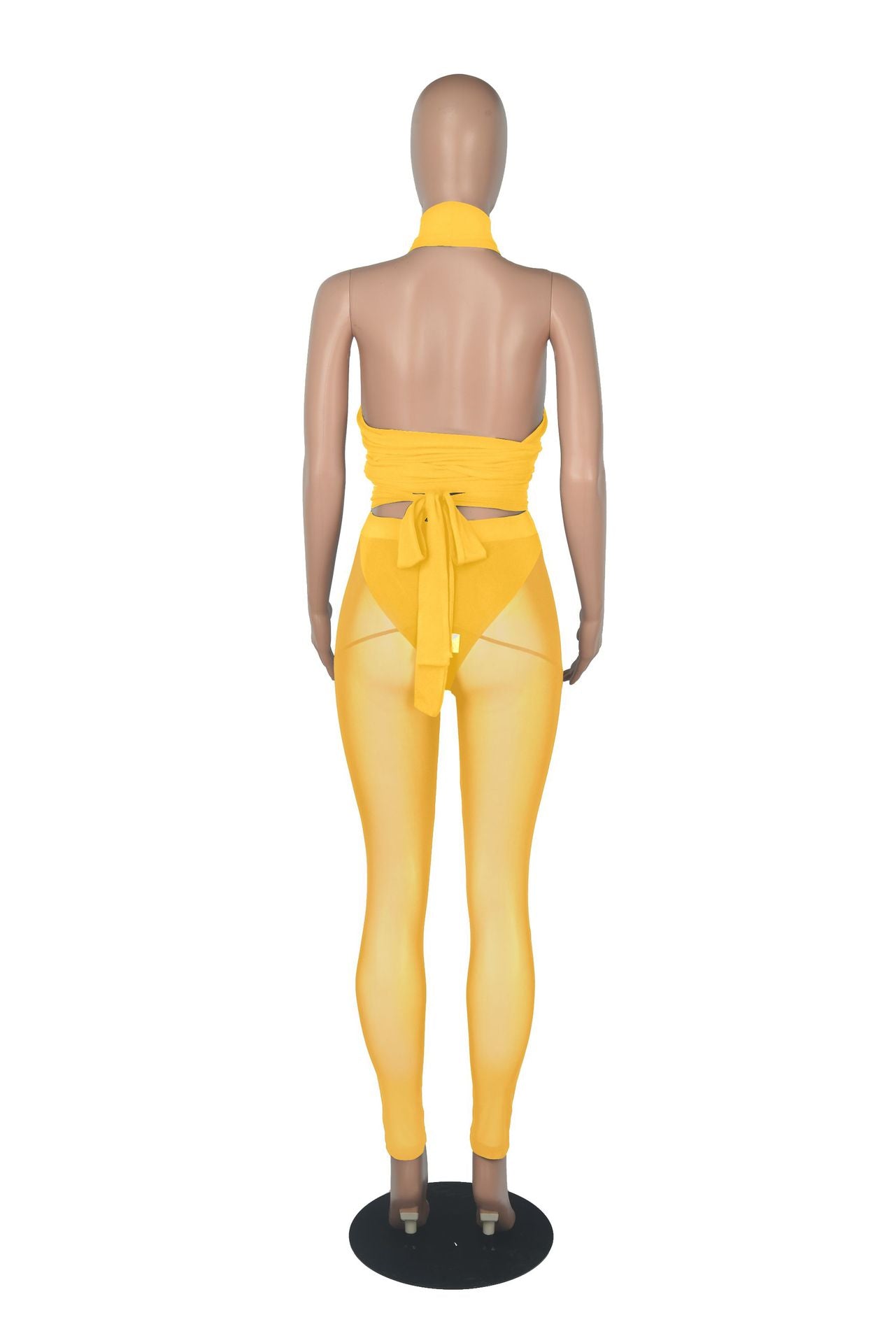 Sexy Stitching See-through 3PC Set