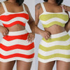 Slim Fitting Knitted Skirt Set