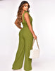 Open-work Straight Jumpsuit