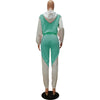 Half High Collar Hooded Sports Casual Set