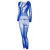 Long Sleeve Tight Cutout  Bodysuit Pants