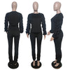 Stylish casual pleated 2PC set