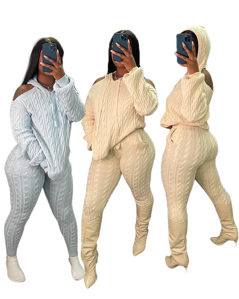 Solid color high elasticity anti pilling knit sweater