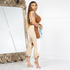 Patchwork Vest Trousers Two-piece Set