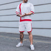 Men's Loose Multicolor round Neck Short Sleeve 2PC set