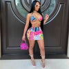 Pattern Printed Swimsuit Set