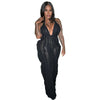 Halter Wave Pattern Sexy Bandeau High Waist Jumpsuit