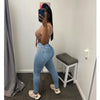 Stretch Distressed Light Blue Jeans