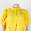Puff Sleeve Loose Pleated Dress