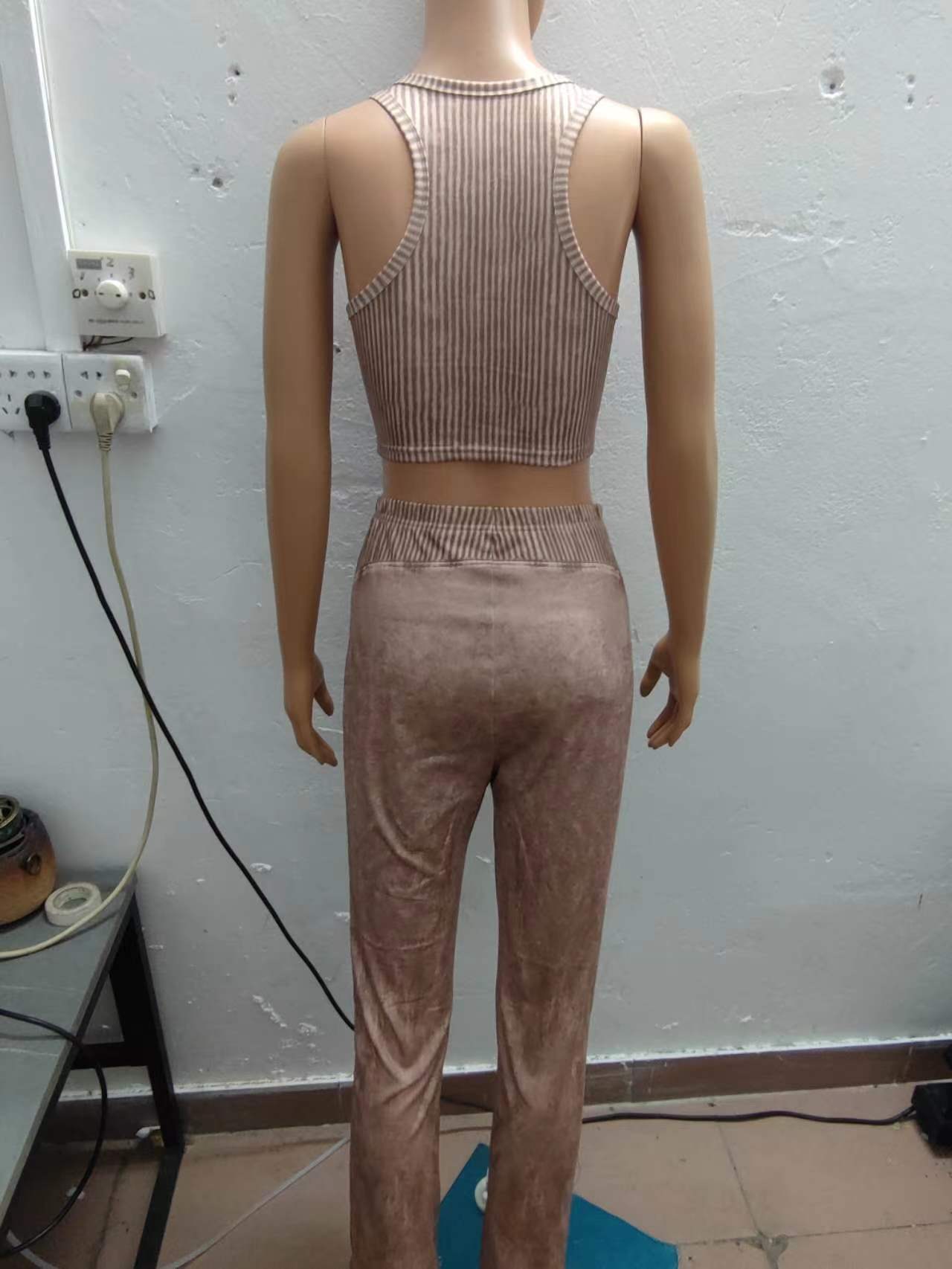 Stitching Printing Distressed 2PC Set