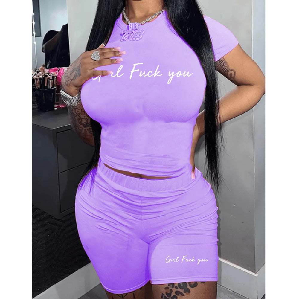 T-shirt Shorts Set Sports 2pc set