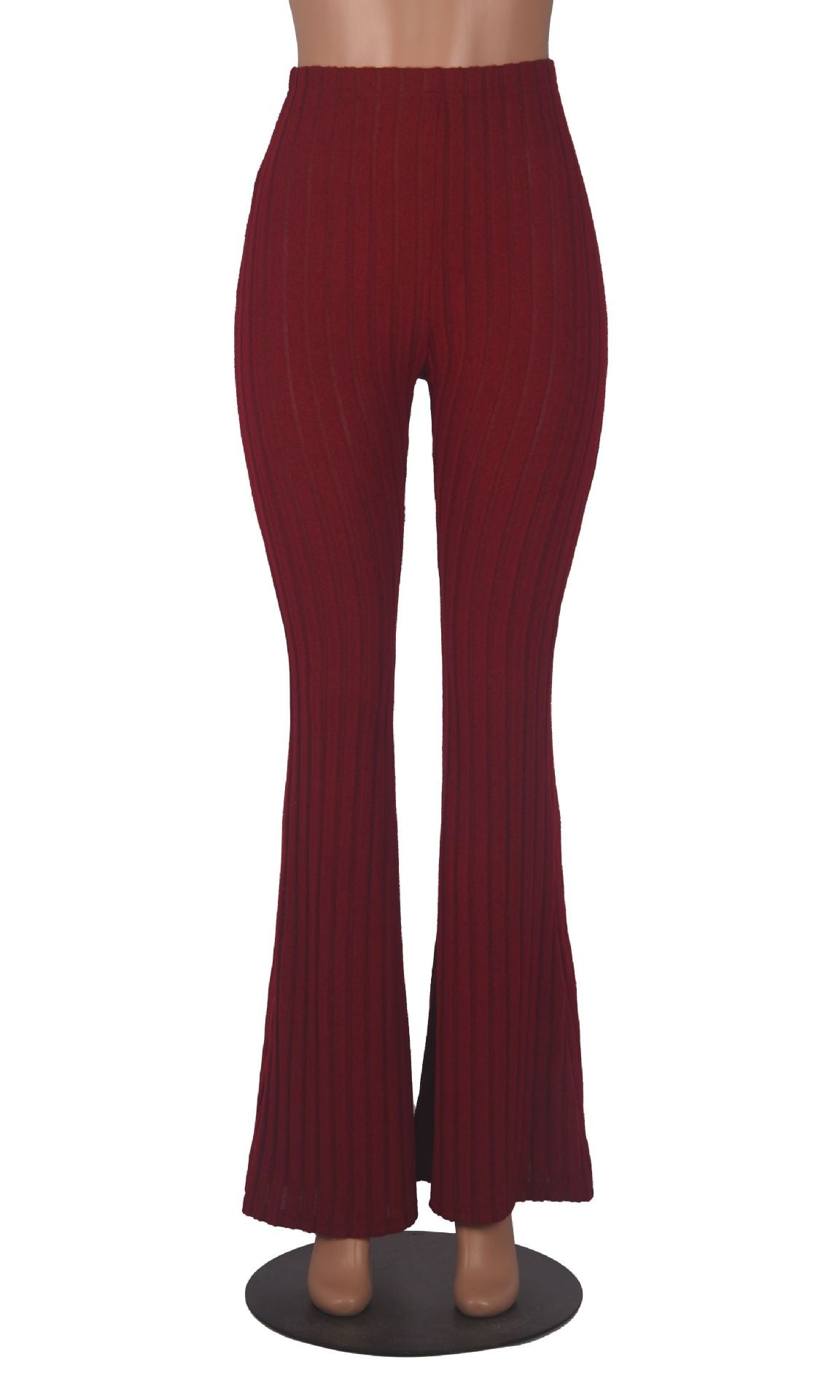 Brushed women's micro-flared pants