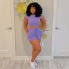 Sleeveless Suit Shorts Two-piece Set