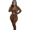 Sweatshirt pull rack hooded athleisure 3pc set