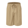 Linen Loose Short Sleeve Shorts Men's 2 PC Suit