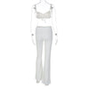 Bra Top & Flare Pants Two-Piece Set