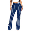 High Elastic Mid Waist Burrs Women's Denim Trousers