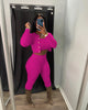 Solid Color Knitted Sweater Sexy Slim-Fit Cardigan 3PC Set