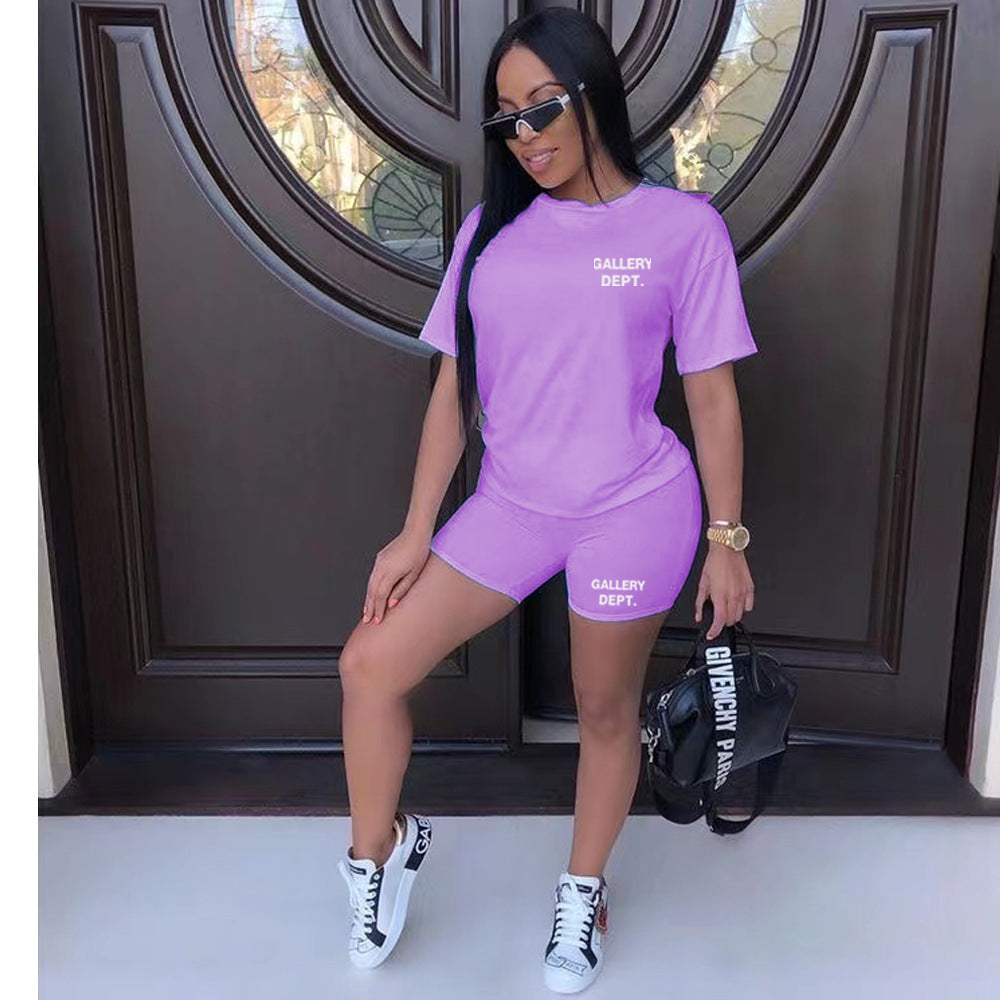 T-shirt Shorts Suit Sports Two-piece Set