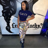 Slim Short-sleeved Trousers Two-piece Set