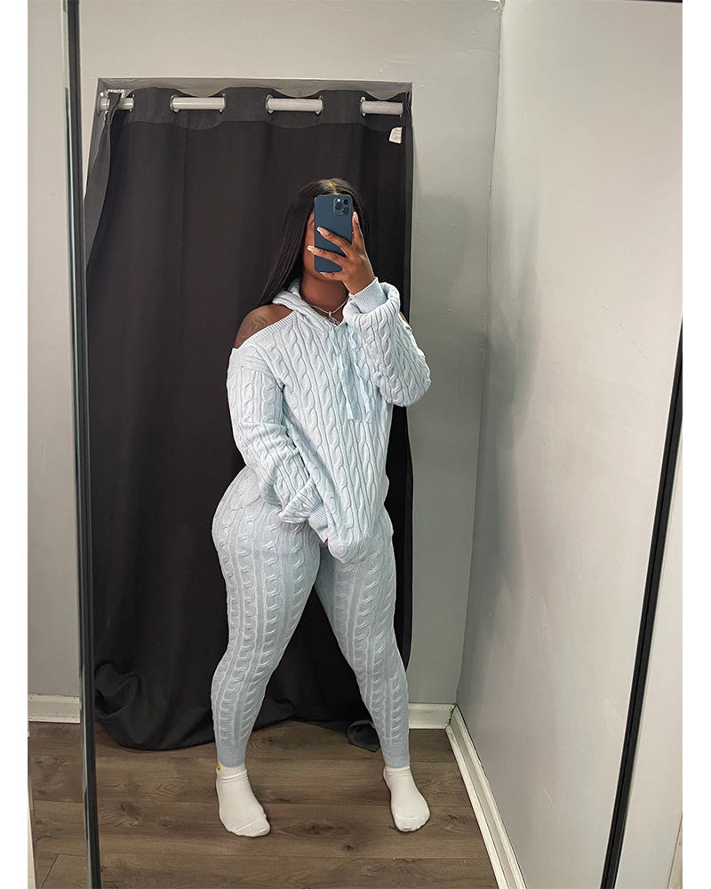 Solid color high elasticity anti pilling knit sweater