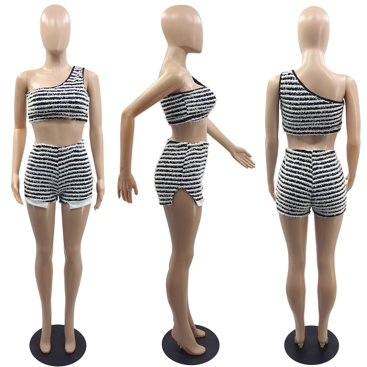 Striped Tank Top Shorts 2 PC Set