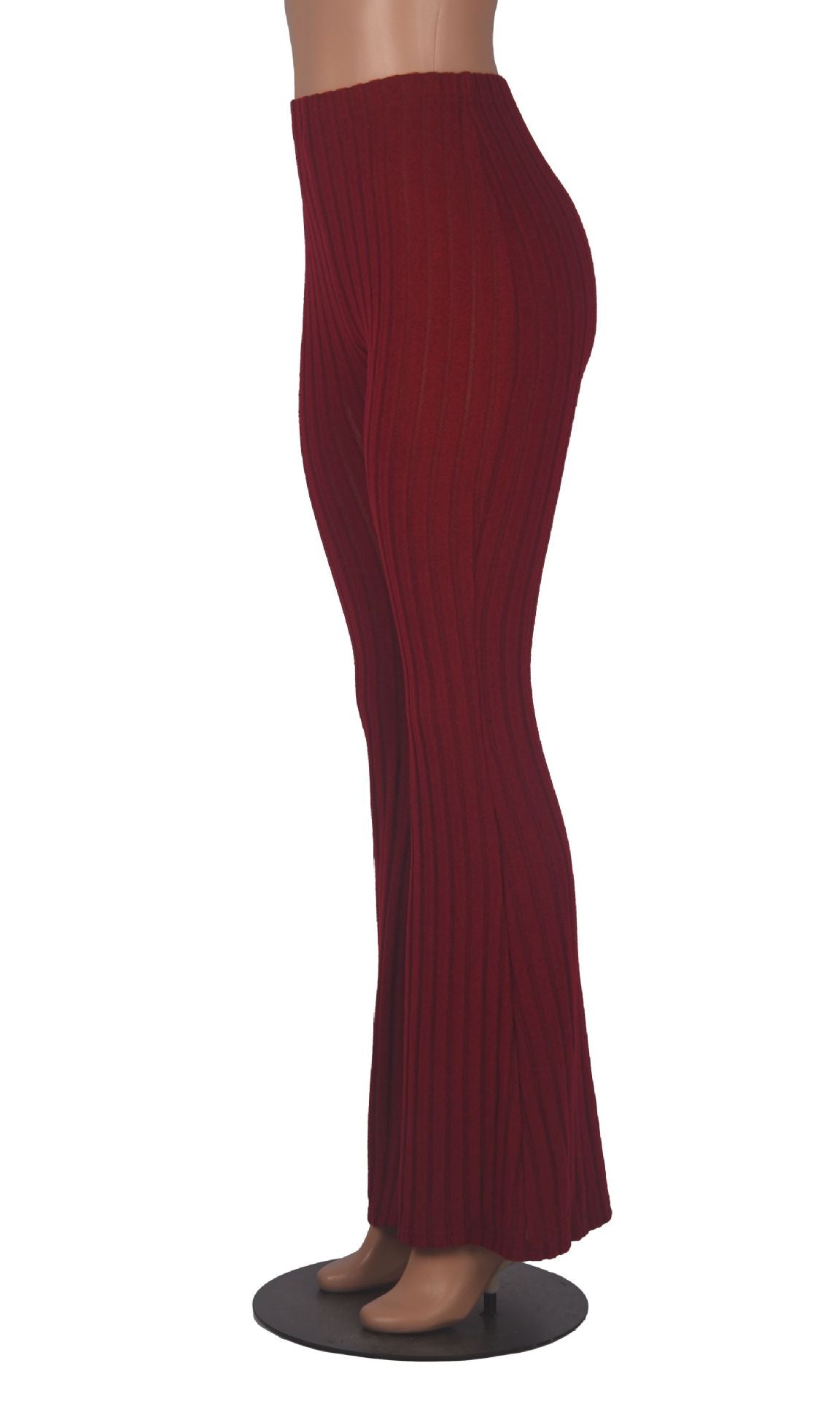 Brushed women's micro-flared pants